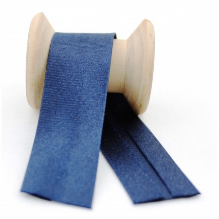 Katlı Saten Biye LACİVERT