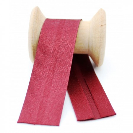 Katlı Saten Biye BORDO